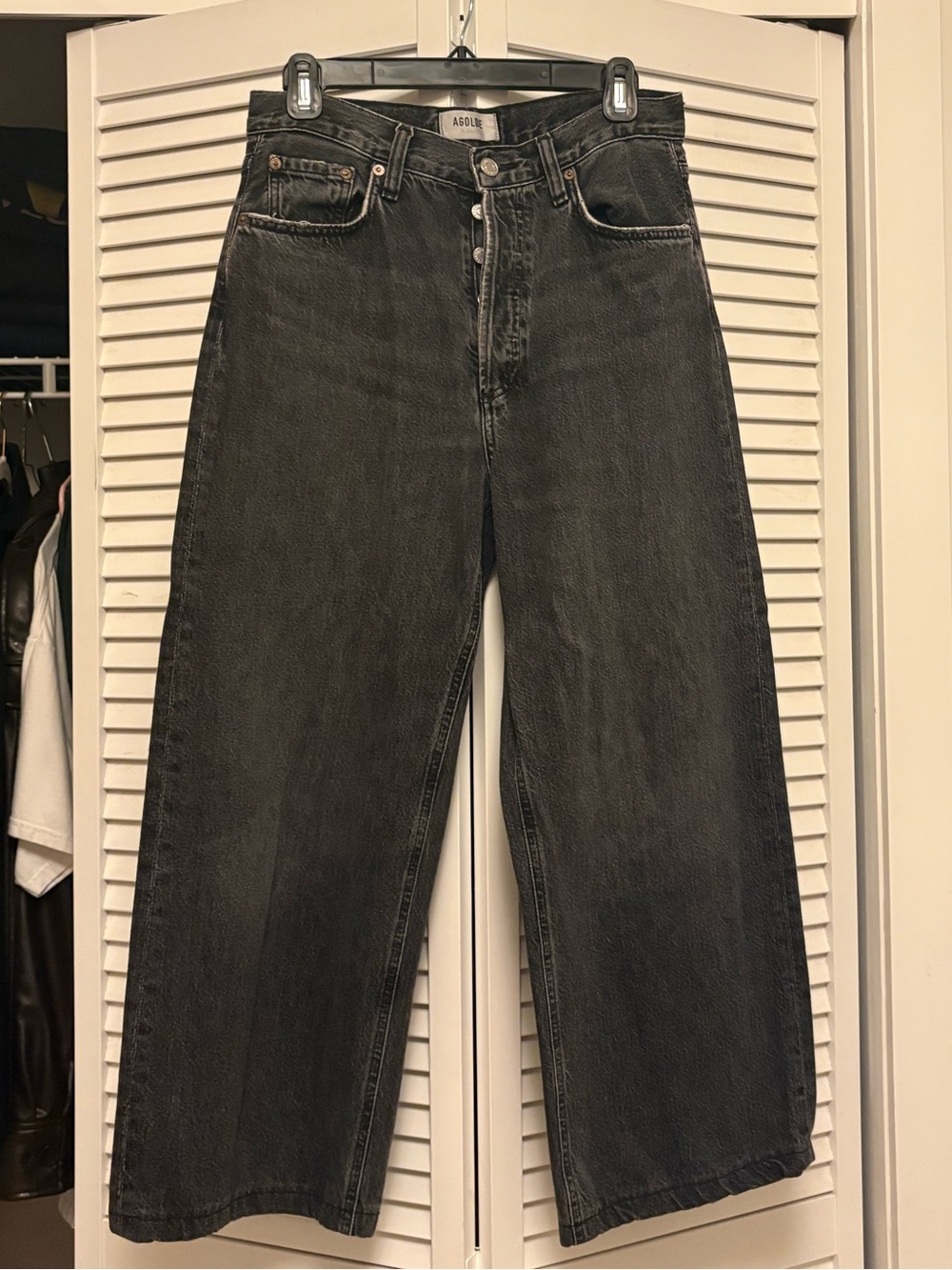 BLACK AGOLDE JEANS SIZE 25